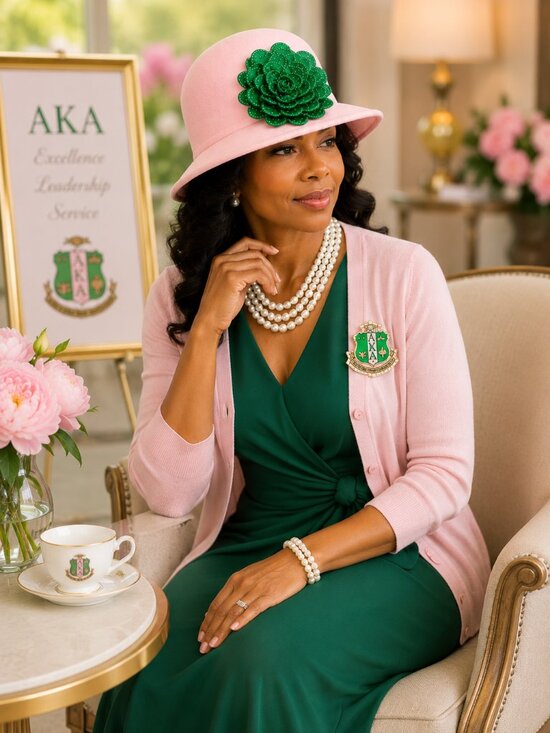 Pink Floral Church Hat